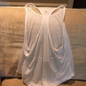 Lululemon White mesh Tank top